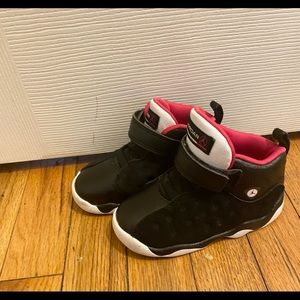 Black and Pink Toddler Jordan’s 8c